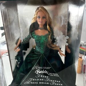 Barbie Festive Doll in Elegant Green Gown